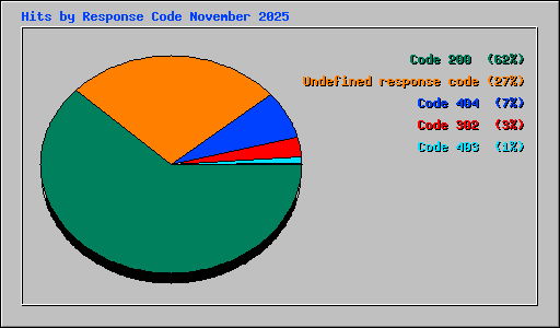 Hits by Response Code November 2025